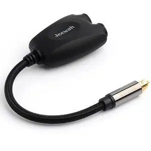 Hot sell professional audio Toslink 1 input 2 Output Dual Port Splitter Optical Fiber audio cable