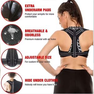 Attelle de clavicule unisexe réglable, la plus vendue, douce, durable, respirante, antidérapante, légère, pour une posture corporelle professionnelle - Product Image 4