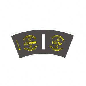 Vaso de Cartón Impreso por Flexografía con Recubrimiento de PE de una Cara, Grado Alimenticio, para Bebidas y Aperitivos, Venta al Por Mayor - Product Image 1