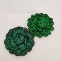 10 cm Offre Spéciale fleurs en tissu 3d design à la mode, grandes fleurs en satin pour bandeaux, jolie fleur pour la décoration