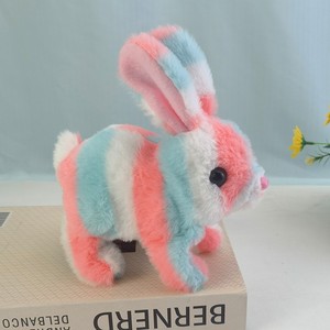 Peluche Lapin Arc-en-ciel Électrique Interactif qui Parle et Marche, avec Oreilles Mobiles, pour Enfants, Pâques - Product Image 5