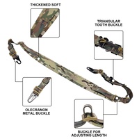 Sangle tactique en métal style Ferro Slingster à 2 points avec languette de retrait rapide pour la chasse pratique