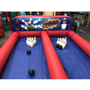 Jeux de <span class=keywords><strong>bowling</strong></span> gonflables géants pour enfants de 8x3m, jeux sportifs gonflables d'extérieur pour les événements des enfants - Product Image 5