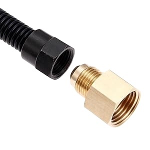 Conector de Gas de acero inoxidable Dormont aprobado por CSA Tubo OD de 1/<span class=keywords><strong>2</strong></span> "X 24" 1/<span class=keywords><strong>2</strong></span> "MPT X Adaptadores FPT de 1/<span class=keywords><strong>2</strong></span>" Aparato flexible de gas - Product Image 6