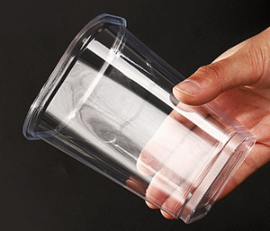 Gobelets carrés jetables en plastique transparent pour <span class=keywords><strong>café</strong></span> et bubble tea avec couvercles, contenants portables <span class=keywords><strong>de</strong></span> qualité alimentaire pour jus et boissons à emporter - Product Image 1