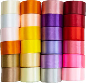 Linten Voor Strikken 4 Cm 100% Polyester Hoge Vasthoudendheid Satijn Decoratie Haarmix Kleuren Geschenkverpakking Bloemen Lint - Product Image 2