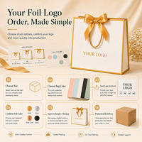 Sacs cadeaux de luxe personnalisés en papier couché avec logo, impression sérigraphique, biodégradables pour vêtements et chaussures, Noël - Offre Spéciale