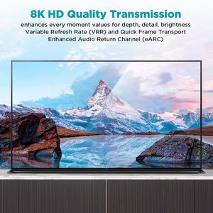 Câble HDM I 8K @ 60Hz OEM 3/6/10/15FT 48Gbps ARC <span class=keywords><strong>Cordon</strong></span> HDM I 2.1 ultra haute vitesse compatible avec TV S5 PS4 Xbox One Series X - Product Image 6