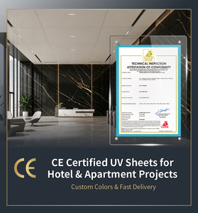 Panel <span class=keywords><strong>de</strong></span> Pared <span class=keywords><strong>de</strong></span> PVC Impermeable <span class=keywords><strong>de</strong></span> Alta Calidad con Protección UV, Panel Decorativo UV <span class=keywords><strong>para</strong></span> Pared <span class=keywords><strong>de</strong></span> Ducha, Revestimiento <span class=keywords><strong>de</strong></span> Pared <span class=keywords><strong>de</strong></span> Baño - Product Image 3