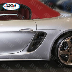 Piezas del cuerpo del guardabarros de la rejilla de ventilación lateral de fibra de carbono Real para <span class=keywords><strong>Porsche</strong></span> <span class=keywords><strong>718</strong></span> Spyder <span class=keywords><strong>Boxster</strong></span> <span class=keywords><strong>GTS</strong></span> 2016-2022 - Product Image 1