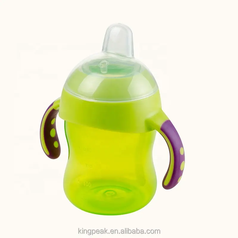 Hot Selling BPA kostenlos Baby Trinkbecher Kinder Trainings becher mit auslaufs ic heren Deckeln Baby Kleinkinder First Drinking Training Cup