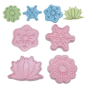 Weihnachten Schneeflocke geprägt Keks stempel Blume Aus stecher Keks schneider Form Fondant Prägung