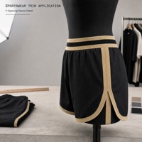 Bande élastique en nylon jacquard de type Y personnalisée à ouverture latérale pour la couture de sous-vêtements féminins et la confection de vêtements