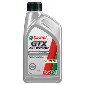 Castrol GTX Full Synthetic 5W-20 Motor Oil Lubricant Oil, 1 Quart