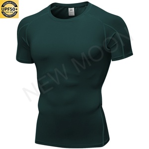 T-shirt de sport respirant et à séchage rapide personnalisé pour hommes, coupe ajustée, protection solaire, anti-transpiration - Product Image 4