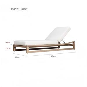 Nouveaux arrivages : chaises longues de jardin style moderne vieilli pour terrasse, plage, hôtel et villa. - Product Image 6