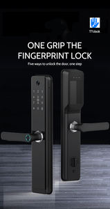 Tuya สมาร์ทล็อคลายนิ้วมือแบบไร้กุญแจสำหรับไม้ดีไซน์ใหม่เสียงรบกวนต่ำ WiFi กันน้ำได้ใช้ร่วมกับการควบคุมเมมโมรี่การ์ด - Product Image 3