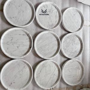 Panel de Pared de Mármol Blanco de Carrara, Bandeja de Piedra Natural de Italia al por Mayor - Product Image 1