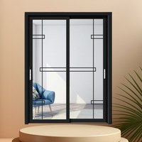 Porte coulissante en aluminium à rupture de pont thermique sur mesure, porte coulissante en verre trempé insonorisée pour balcon de villa, salon