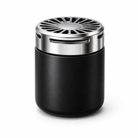 Parfum de voiture solide de luxe avec parfum de citron, matériau métallique, éclairage ambiant pour une élimination efficace des odeurs