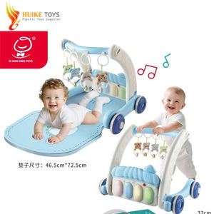 2025 Venta caliente 2 en 1 juego infantil gimnasio multifunción Andador de bebé con alfombrillas de juego musicales marco de plástico <span class=keywords><strong>silla</strong></span> para caminar de bebé - Product Image 1
