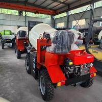 Camion malaxeur à béton autochargeur 0,8 m³ 24 km/h, mini mobile auto-alimenté, idéal pour les petites maisons résidentielles - Meilleures ventes