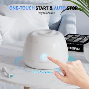 NOUVEAU Nettoyeur dentaire ultrasonique domestique étanche IPX7 48 kHz avec quatre lampes UV pour un nettoyage en profondeur des prothèses dentaires, des appareils orthodontiques et des gouttières de rétention - Product Image 2