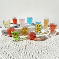 Verres à shot personnalisables de 2 oz avec boîte couleur, verres à shot de 50 ml pour whisky, verres à shot avec logo, mini gobelet