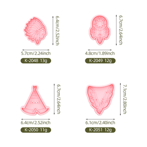 原始部落3D卡通首席饼干模具DIY动画印刷蛋糕烘焙糕点工具系列 - Product Image 6