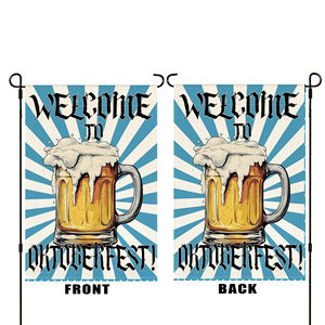 12x18 дюймов Октоберфест льняной Садовый флаг для украшения сада - Product Image 3