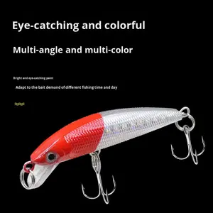 6cm 4g Slow Sinking Micro Kunststoff Minnow Köder Köder Set für Süßwassers trom für Karpfen boden Angeln Künstliche Hart köder Cod - Product Image 3