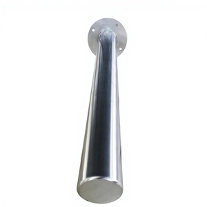 Bolardo de Seguridad Manual de Acero Inoxidable 304 de Alta Calidad Tailong, Poste de Seguridad para Estacionamiento y Tráfico, con Alta Resistencia a Impactos, Color Plateado - Product Image 2