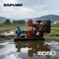 Pompe à eau diesel d'irrigation haute pression 100 CV, 2, 4, 6, 8 pouces, pompe centrifuge entraînée par un moteur diesel