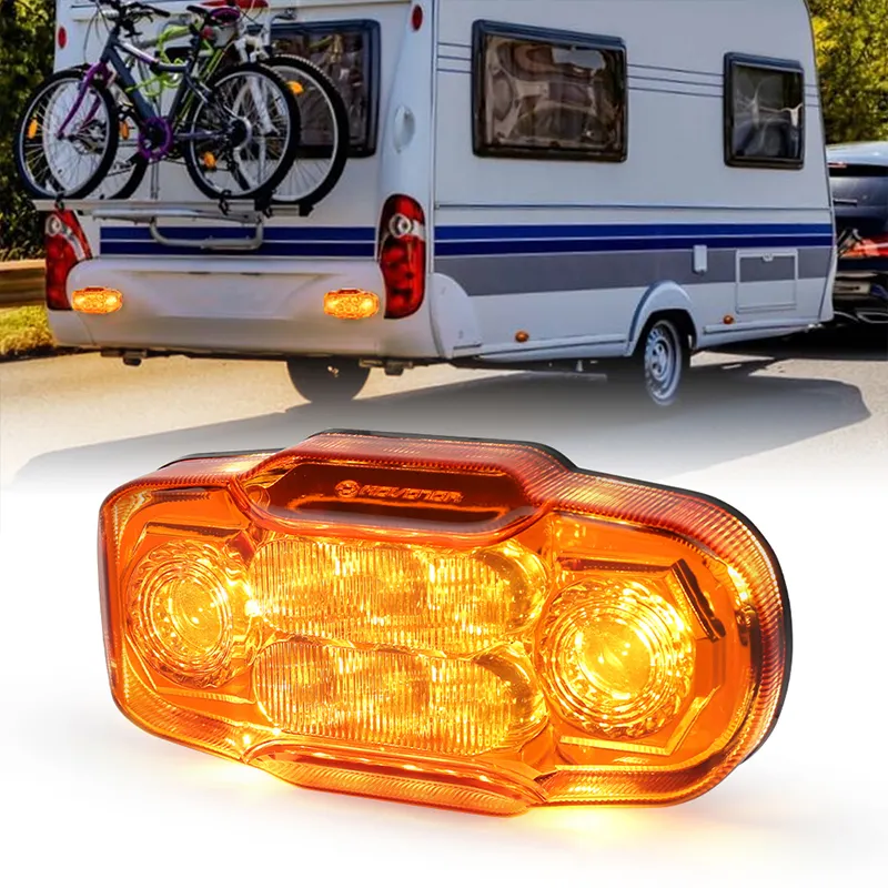 Ovovos lampu suar LED magnetik berkedip, untuk truk, perahu, Trailer, Kemah, RV & Aksesori Mobil