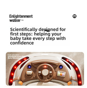 Andador para Bebés 3 en 1 Plegable Anti-O-leg con Música, Altura Ajustable Anti-vuelco para 0-3 Años, Capacidad de Carga de 20 KG - Product Image 6