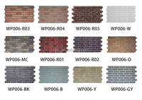 NEU 1/6 panneau mural en fausse brique décorative, série de briques rustiques, Faux placage de brique