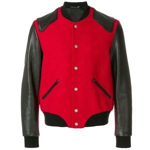Venta al por mayor original Unisex Letterman chaquetas personalizadas de lana de cuero mangas béisbol Universidad cómodo de secado rápido y transpirable - Product Image 1