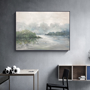 Pintura <span class=keywords><strong>al</strong></span> óleo de paisaje impresivo, pintura de pared sobre lienzo de alta calidad, venta <span class=keywords><strong>al</strong></span> por mayor de fábrica - Product Image 3