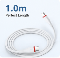 KABEL DOUBLE PONY Silikon Lembut 2A Pengisian Cepat USB-C ke USB-C untuk iPhone 18 Komputer & Printer (1m)