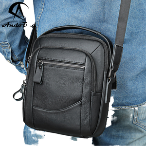 Vintage Crossbody Shoulder Bag for Men Genuine Leather Fashion <b>Small</b> Square Large Capacity <b>Handbag</b> - Product Image 1