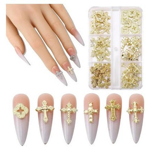 Adornos <span class=keywords><strong>de</strong></span> <span class=keywords><strong>Uñas</strong></span> con Cruz <span class=keywords><strong>de</strong></span> Metal <span class=keywords><strong>de</strong></span> Aleación, Estilo Punk Gótico, Decoraciones <span class=keywords><strong>de</strong></span> <span class=keywords><strong>Uñas</strong></span> con Cruz <span class=keywords><strong>de</strong></span> Diamantes <span class=keywords><strong>de</strong></span> Imitación, Accesorios <span class=keywords><strong>de</strong></span> Manicura 3D, Suministros al por Mayor - Product Image 4
