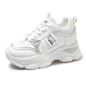 รองเท้าผ้าใบแฟชั่นผู้หญิงรุ่นใหม่ปี 2025 สไตล์ Chunky Sneakers พื้นหนา มีเชือกผูก ใส่สบาย เหมาะสำหรับเดินเล่นกลางแจ้ง - Product Image 1
