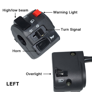 7/8 "22mm moto commutateurs moto klaxon bouton clignotant électrique antibrouillard lumière démarrage guidon Compatible avec <span class=keywords><strong>Benali</strong></span> - Product Image 3