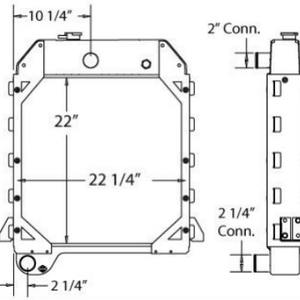 High Performance for Caterpillar <b>Radiator</b> for Heavy Engineering Trucks CAT 416B 426B 428B Made Durable Plastic Aluminium Water - Product Image 1
