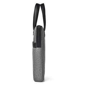 Sac pour ordinateur portable en cuir véritable, mallette d'affaires imperméable et souple de 15,6 pouces pour hommes, mallette Oxford de haute qualité avec fermeture éclair imperméable - Product Image 6