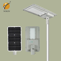 Professionnel IP65 100W 200W 300W Extérieur Capteur Intelligent avec Caméra Routier Aluminium Intégré Tout-en-Un Réverbère Solaire LED