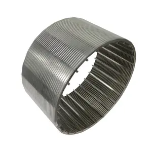 Stainless steel 304 316 parabolic wedge wire screen filter johnson sieve pipe