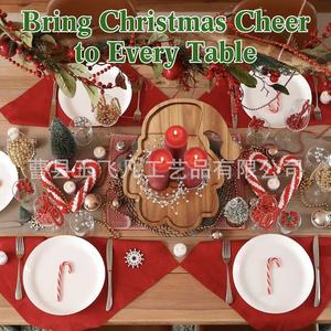 Yu Feifan Christmas Wooden Santa Tray Acacia Wood Cartoon Design For Party Snacks And <b>Cookies</b> - Product Image 5