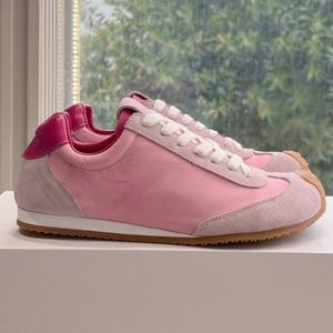 Baskets décontractées de créateur haut de gamme, tendance mode, à enfiler, en daim et maille, avec amorti et semelle intérieure en caoutchouc rehaussante - Product Image 2