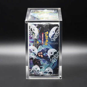Bán buôn tùy chỉnh vuông Acrylic pokemoon Booster hộp Elite huấn luyện viên rõ ràng Acryl thẻ Trường hợp với nắp từ hiện đại phong cách di động - Product Image 4
